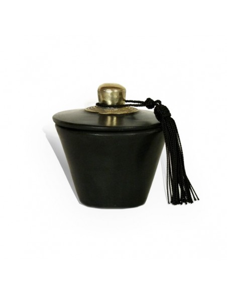 Bougie parfumée tadelakt conique noir